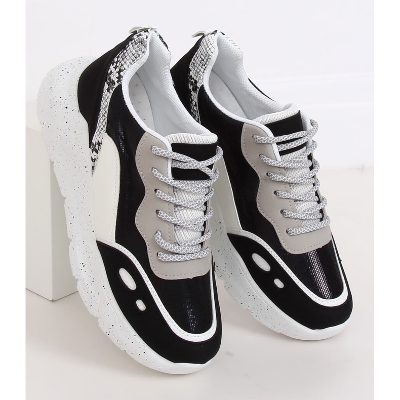 Calzado deportivo blanco y negro LL1771 Negro 2