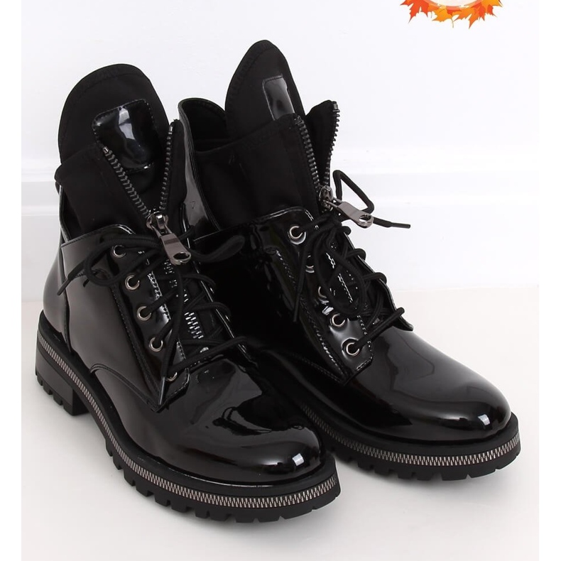 Botas lacadas negras NC1083 Black negro 1