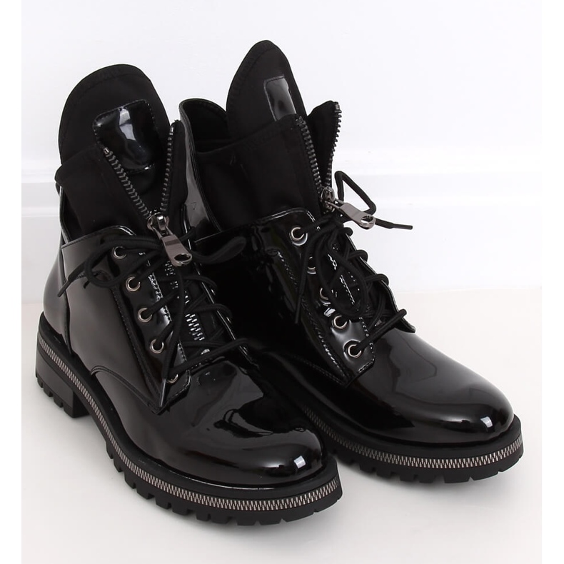 Botas lacadas negras NC1083 Black negro 2