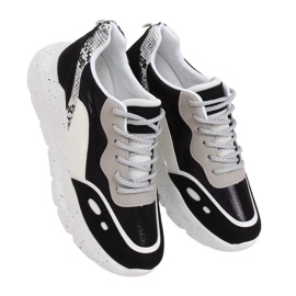 Calzado deportivo blanco y negro LL1771 Negro 7