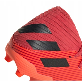 Las botas de fútbol adidas Nemeziz 19.3 Fg Jr EH0492 rojo rojo 2