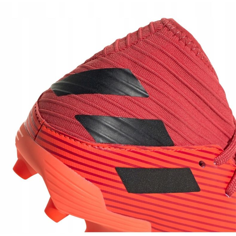 Las botas de fútbol adidas Nemeziz 19.3 Fg Jr EH0492 rojo rojo 2