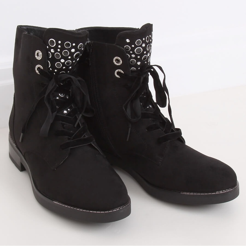 Botas negras con cordones BH2537-KB Black negro 2 Botas negras con cordones BH2537-KB Black negro 2