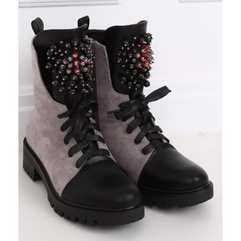 Gris Botas con cordones Workery Grey NC1062 Grey 4