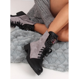 Gris Botas con cordones Workery Grey NC1062 Grey 6