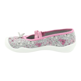 Calzado infantil befado 116Y273 rosado gris 1