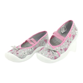 Calzado infantil befado 116Y273 rosado gris 2