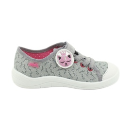 Calzado infantil befado 251X156 rosado gris 1