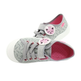 Calzado infantil befado 251X156 rosado gris 5
