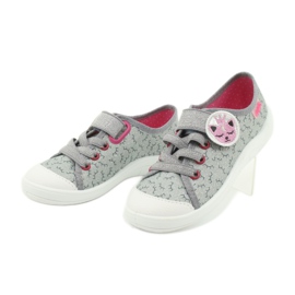 Calzado infantil befado 251X156 rosado gris 3