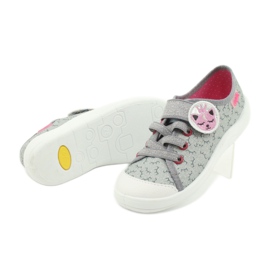 Calzado infantil befado 251X156 rosado gris 4