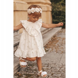 FRROCK Sandalias Infantiles Con Velcro Blanco Brillante Milena 8