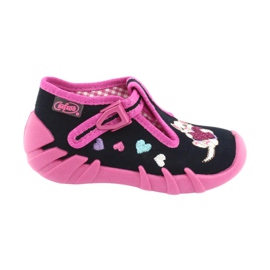 Calzado infantil befado 110P336 azul marino rosado 5