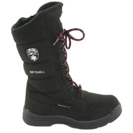 Botas de nieve con membrana American Club SN12 en color negro rosado 6