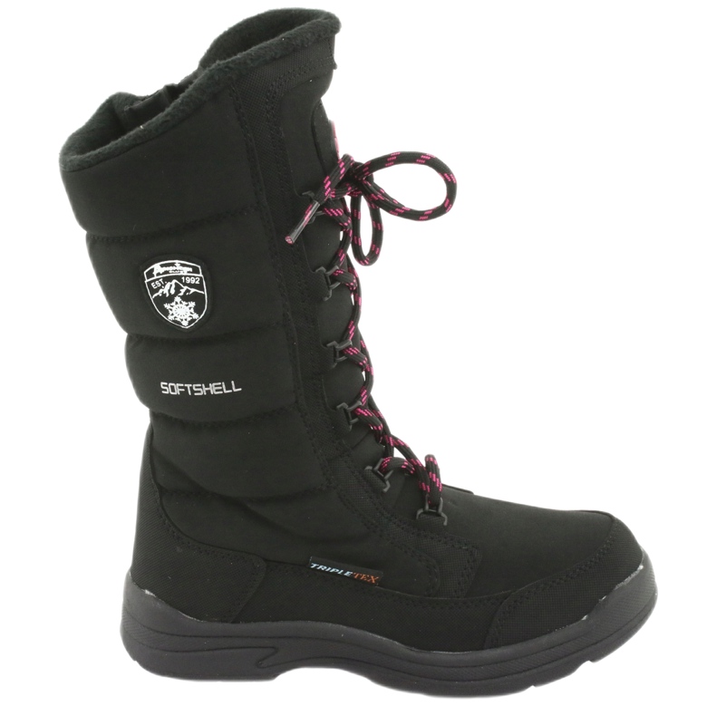 Botas de nieve con membrana American Club SN12 en color negro rosado 6 Botas de nieve con membrana American Club SN12 en color negro rosado 6