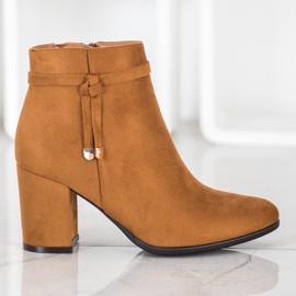 Botas VINCEZA elegantes marrón 4