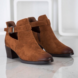 Botas VINCEZA con estilo marrón 4