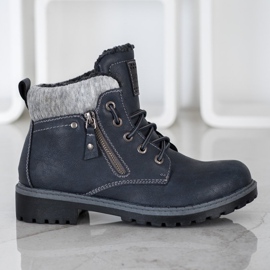 Goodin Botas de montaña cálidas azul marino 2