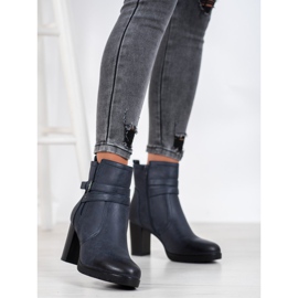J. Star Botas casuales en un poste azul marino azul 5