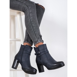 J. Star Botas casuales en un poste azul marino azul 1