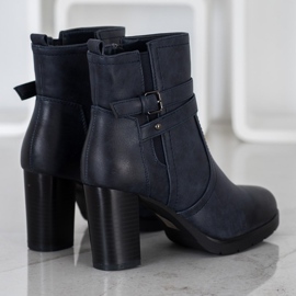 J. Star Botas casuales en un poste azul marino azul 3