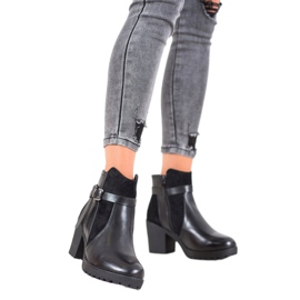 J. Star Botas cómodas en la plataforma negro 1 J. Star Botas cómodas en la plataforma negro 1