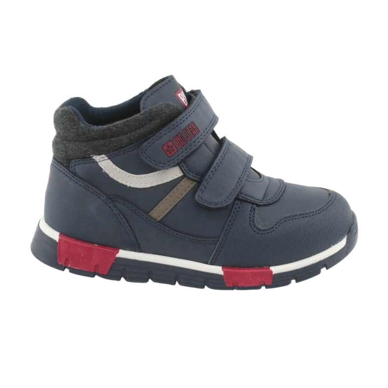 Zapatilla deportiva con velcro Big Star 374065 azul marino blanco rojo 6