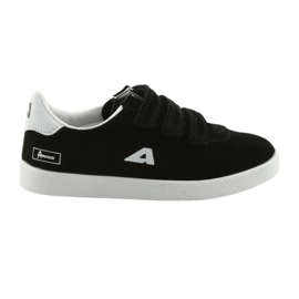 Zapatilla deportiva inserto piel American Club BS06 blanco negro 6 Zapatilla deportiva inserto piel American Club BS06 blanco negro 6