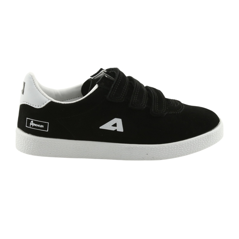 Zapatilla deportiva inserto piel American Club BS06 blanco negro 6 Zapatilla deportiva inserto piel American Club BS06 blanco negro 6