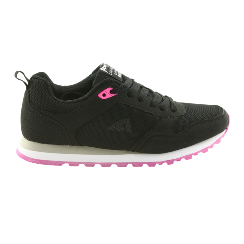 Zapatillas deportivas American Club WT26 Black negro rosa 6