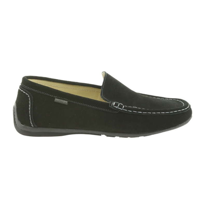 Mocasines zapatos hombre piel American Club 01/2019 negro 6