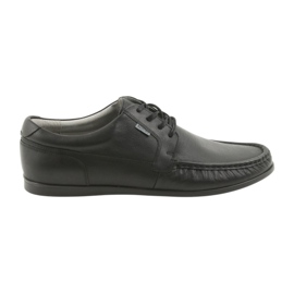 Mocasines de hombre Badura negros atados 3175 6