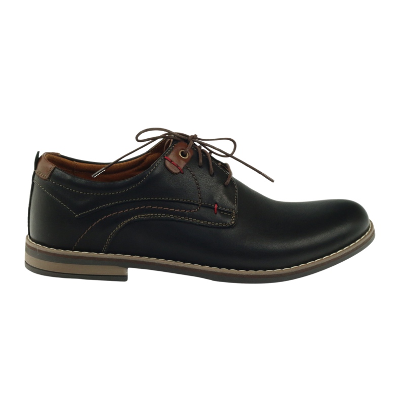 Zapatos de hombre Riko con cordones 842 negro marrón 6