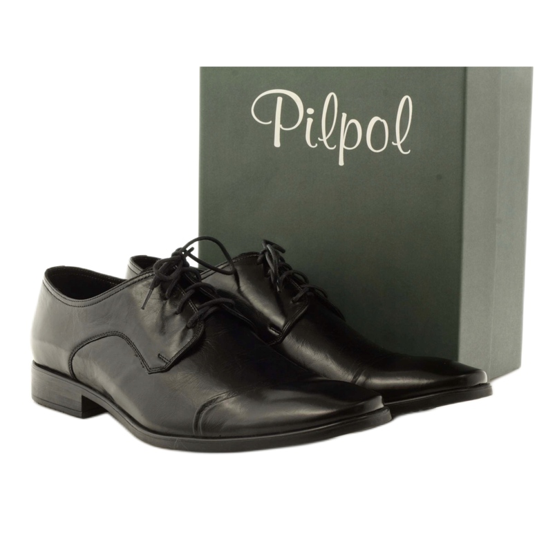 Zapatos formales piel Pilpol 1385 negro 4