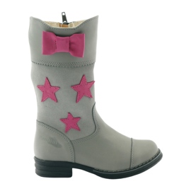 Botas niña gris Ren But 3215 rosa 5