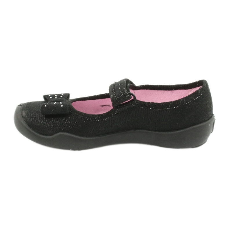 Zapatos infantiles befado, bailarinas 114x240, negro con lazo 1