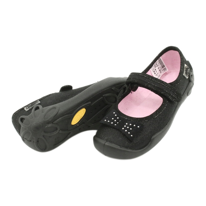 Zapatos infantiles befado, bailarinas 114x240, negro con lazo 3