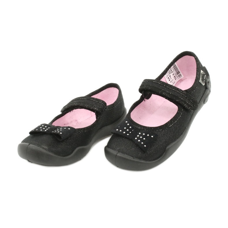 Zapatos infantiles befado, bailarinas 114x240, negro con lazo 2