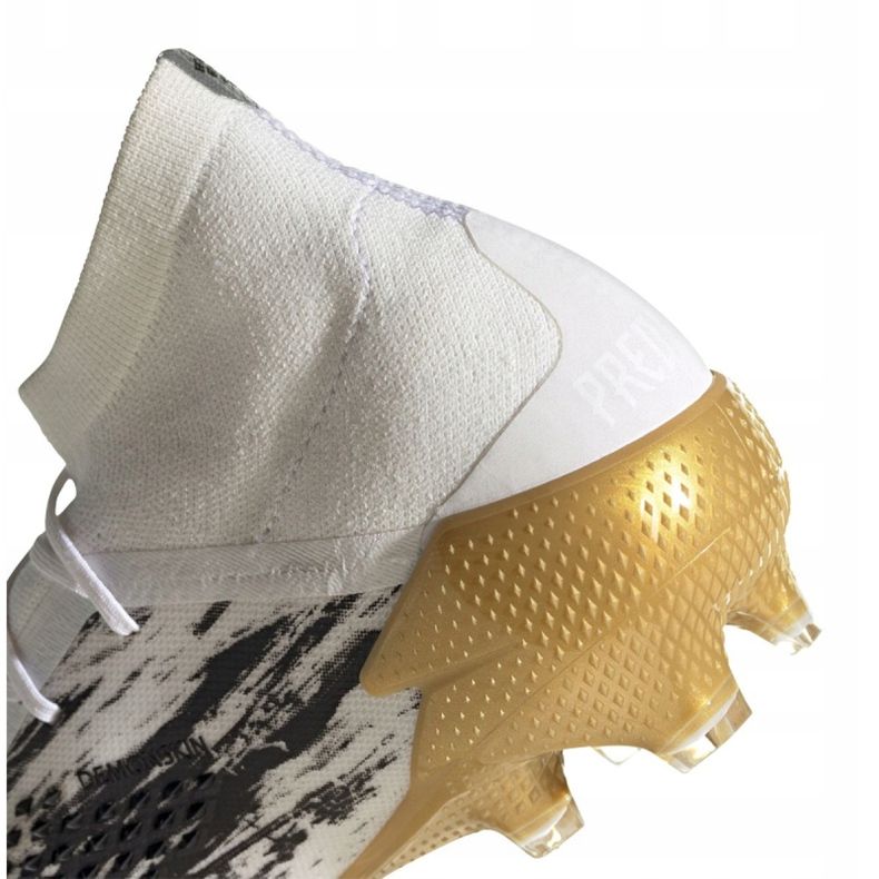 Botas de fútbol adidas Predator 20.1 Fg M FW9186 negro, blanco, negro, dorado blanco 2