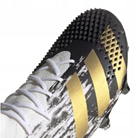 Botas de fútbol adidas Predator 20.1 Fg M FW9186 negro, blanco, negro, dorado blanco 3