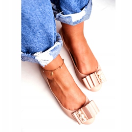 LU BOO Bailarinas De Goma Lazos Meliski Beige Joleen 2 LU BOO Bailarinas De Goma Lazos Meliski Beige Joleen 2