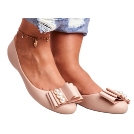 LU BOO Bailarinas De Goma Lazos Meliski Beige Joleen 3 LU BOO Bailarinas De Goma Lazos Meliski Beige Joleen 3