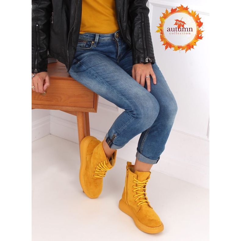 Botas amarillas con cordones NC1070 Yellow amarillo 1