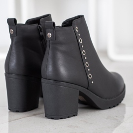 J. Star Botines negros con adorno 3