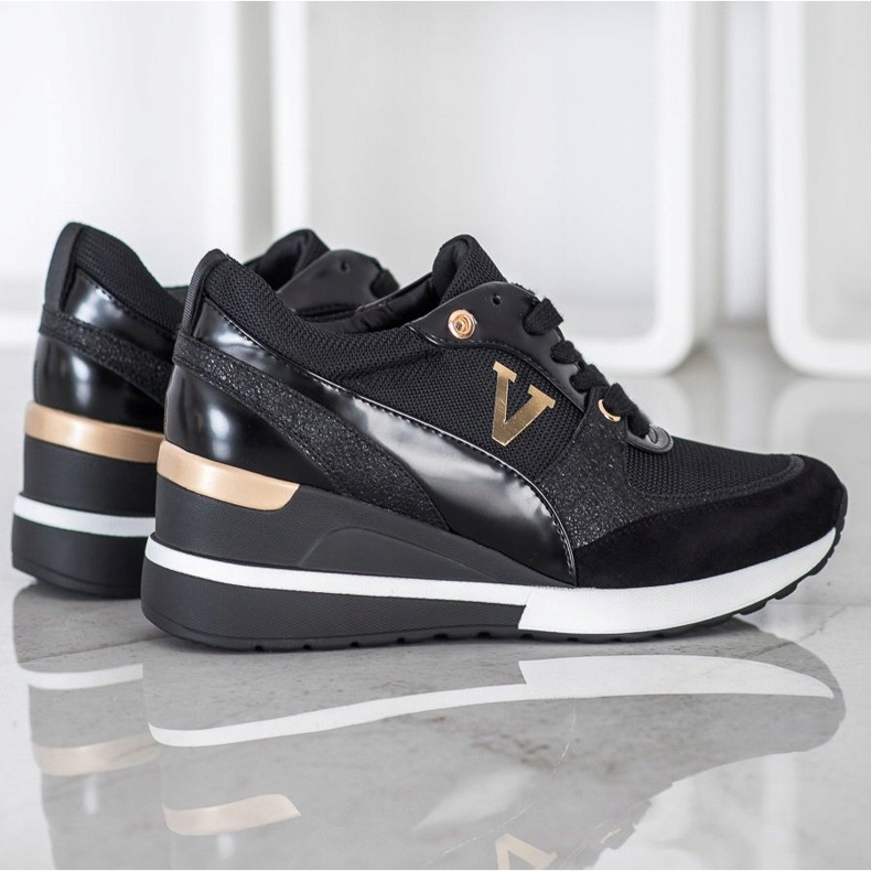 Vinceza Zapatillas Vincez Wedge negro 2