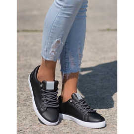 SHELOVET Zapatillas con cordones decorativos negro 1