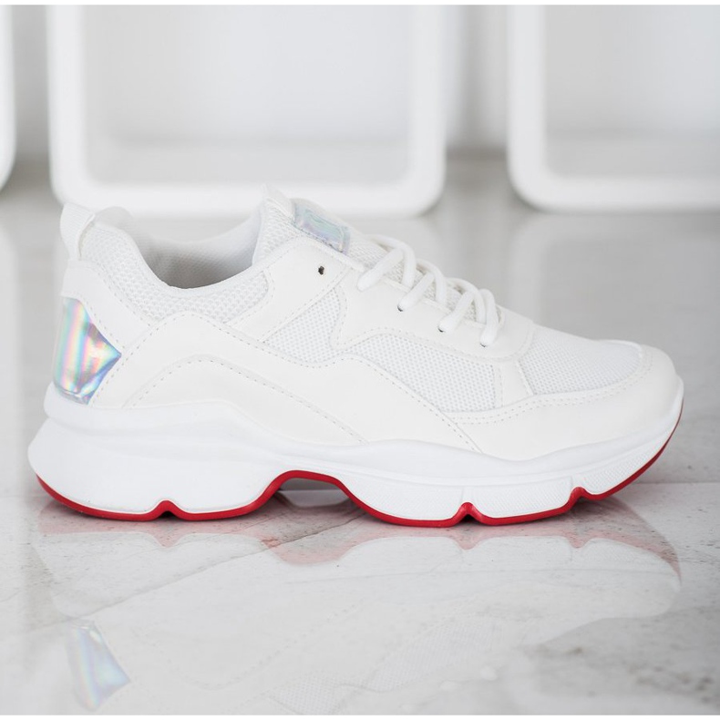 SHELOVET Cómodas zapatillas blancas blanco 1 SHELOVET Cómodas zapatillas blancas blanco 1