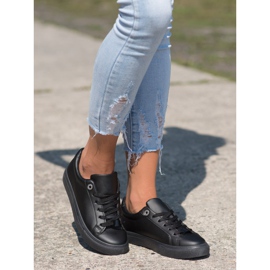 SHELOVET Zapatillas Con Piel Ecológica negro 2