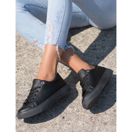 SHELOVET Zapatillas Con Piel Ecológica negro 3