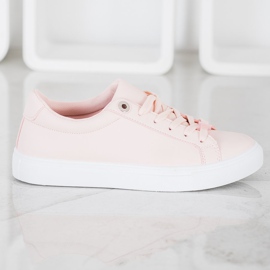 SHELOVET Zapatillas Con Piel Ecológica rosado 4